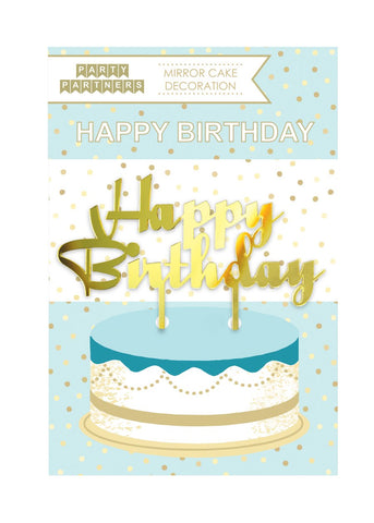 Mirror Cake Topper | Happy Birthday