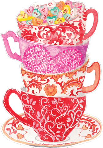 Nesting Teacups - Valentine's Card