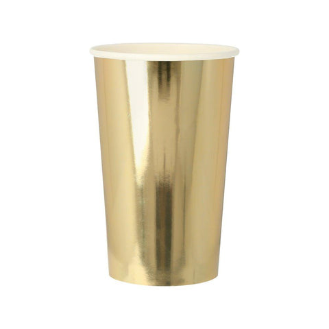 Gold Highball Cups | Set of 8