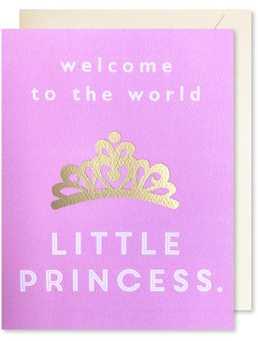 Baby Princess - Foil Greeting Card
