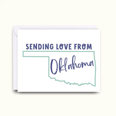 Sending Love from Oklahoma Greeting Card