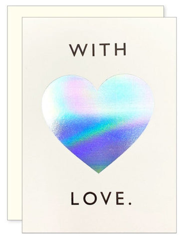 Love Heart Enclosure Card | Iridescent