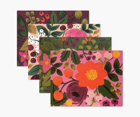 Assorted Vintage Blossoms Card Set