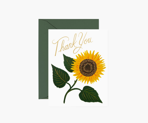 Boxed Set Sunflower Thank You Card