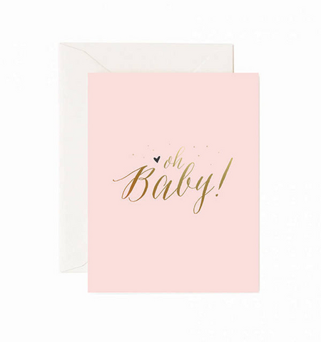 OH BABY PINK CARD