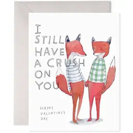 Crushing Fox | Valentine's Day Greeting Card