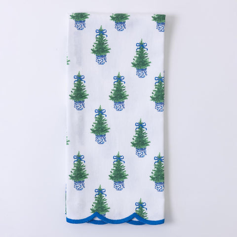 Tea Towel Fancy & Festive Tree Print