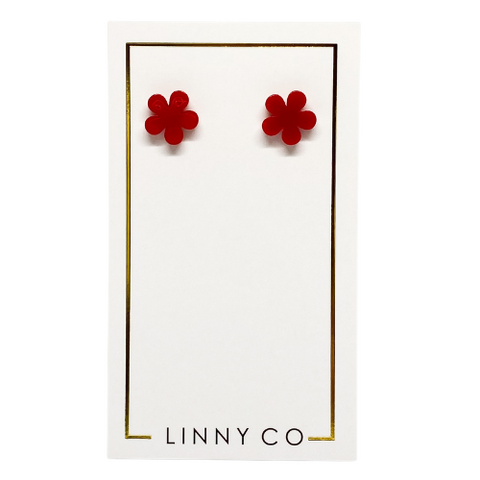 Jenna - Candy Apple Red Earrings