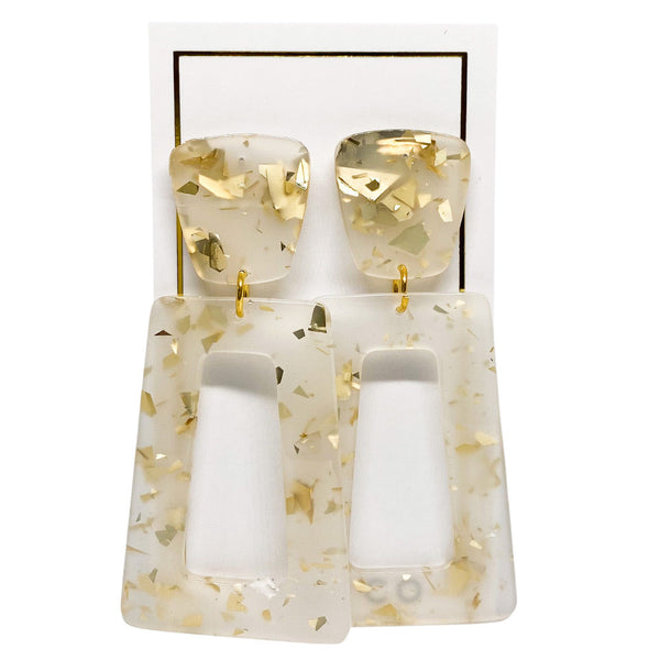 Kennedy - Gold Confetti Earrings