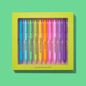 Motivational Gel Pen Set - Set of 10