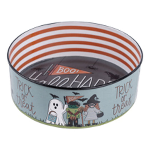 Trick Or Treaters Enamel Candy Bowl