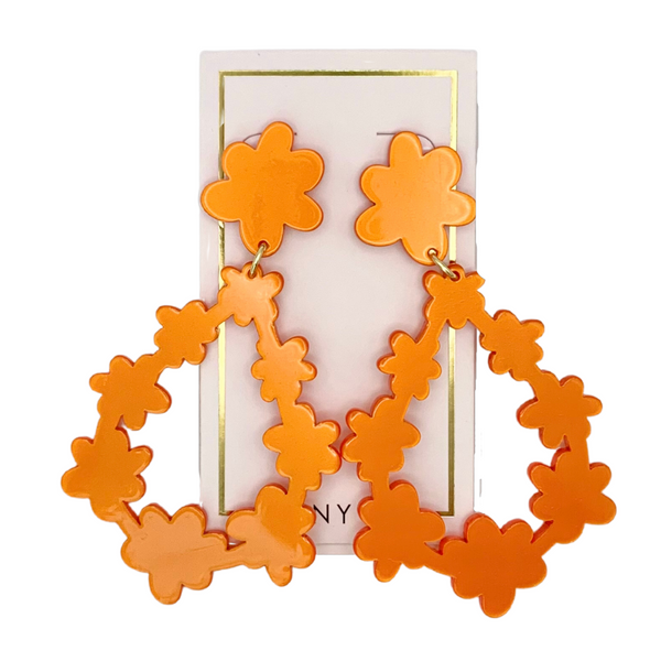 Bianca - Metallic Orange Earrings