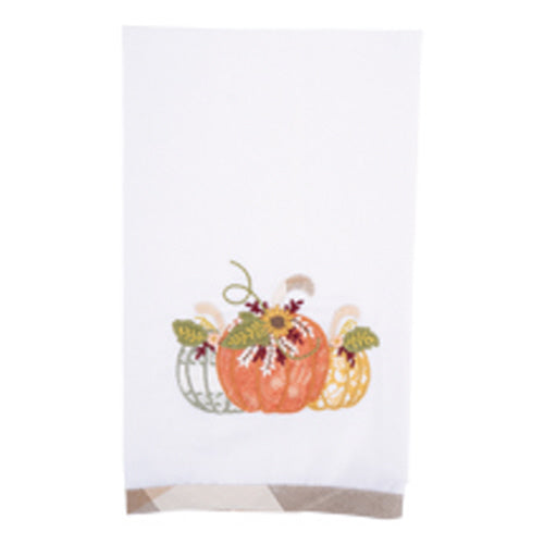 Happy Harvest Pumpkin Trio Tea Towel