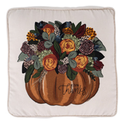 Pillow - Give Thanks Pumpkin