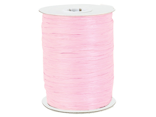 Pink Paper Raffia Ribbon, 100 YDS