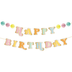 Pastel Happy Birthday Banner | 6.5 FT