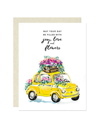 Joy, Love & Flowers Card