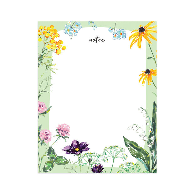 Wild Flowers Notepad