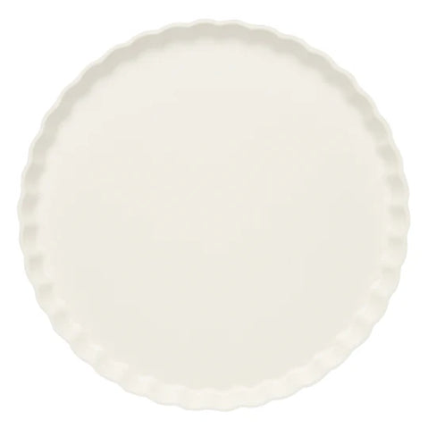 Eco Pleated Dinner Plate White/8Pk