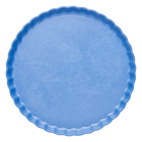 Dinner Plate - French Blue Eco Pleated