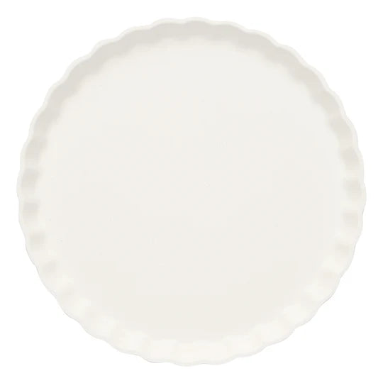 Eco Pleated Salad Plate White/8Pk