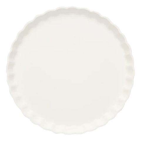 Eco Pleated Salad Plate White/8Pk