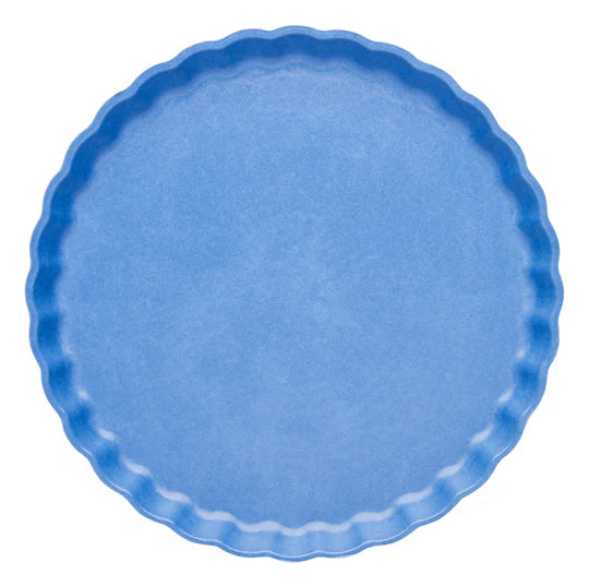 Salad Plate - French Blue Eco Pleated