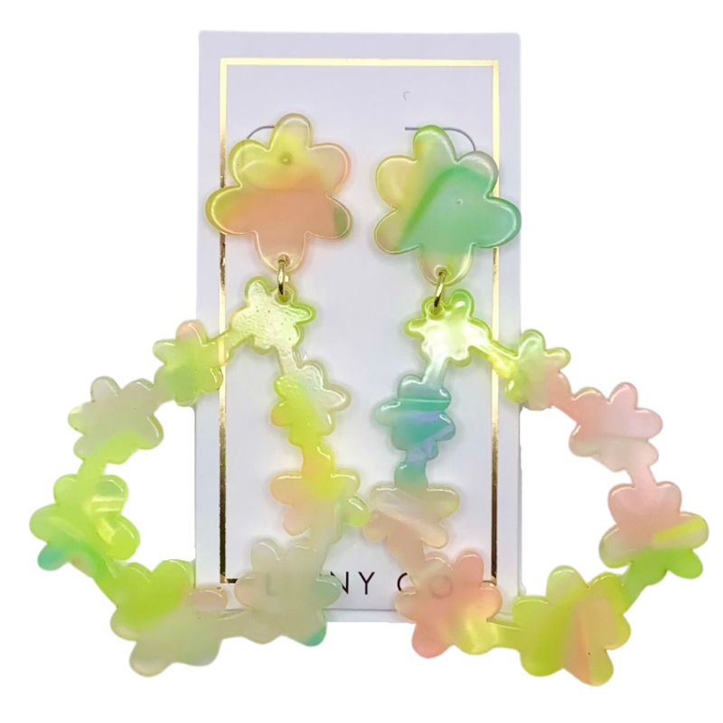 Bianca - Neon Punch Earrings