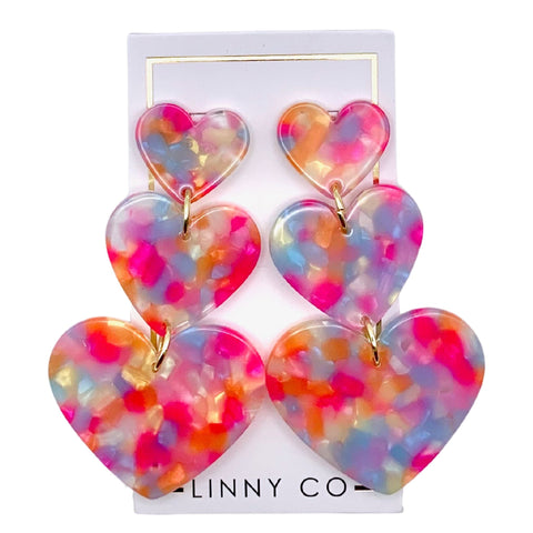 Penny - Pink Sprinkles Earrings