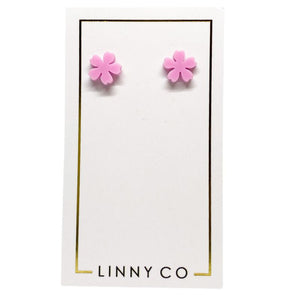 Mini Olivia - Bubble Gum Pink Earrings