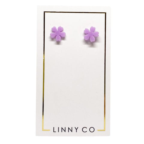 Mini Olivia - Lilac Earrings