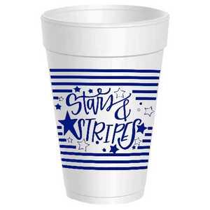 Foam Cups - Stars and Stripes - 10CT