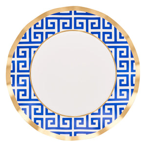 Greek Key Wavy Dinner Plate | 8PK