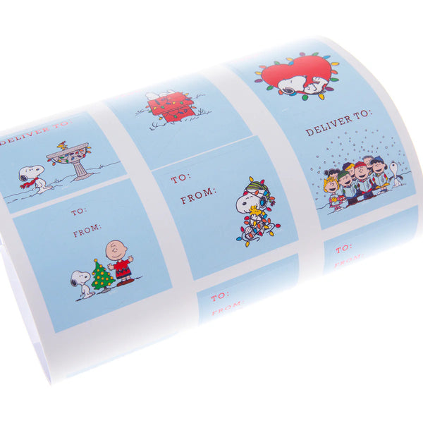 Gift Labels Roll - Peanuts Holiday