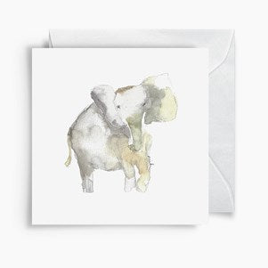 Enclosure Card - Elephant, Single