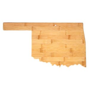 Oklahoma Shaped Bamboo Board