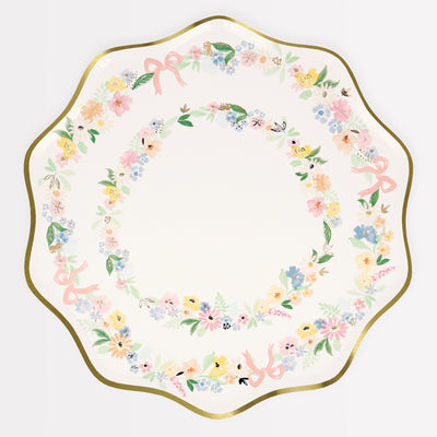 Elegant Floral Side Plates (x 8)