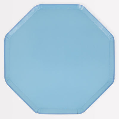 Cornflower Blue Dinner Plates | 8 ct