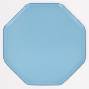 Cornflower Blue Dinner Plates | 8 ct