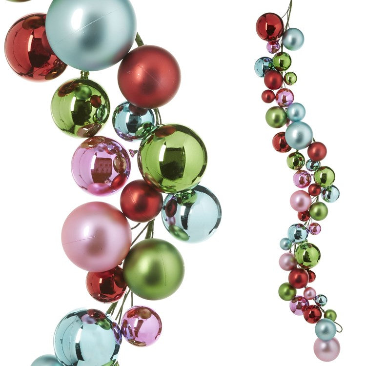 4' Pastel Multicolor Ball Garland