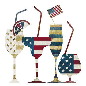 Drink Up, America! Beverage Napkin