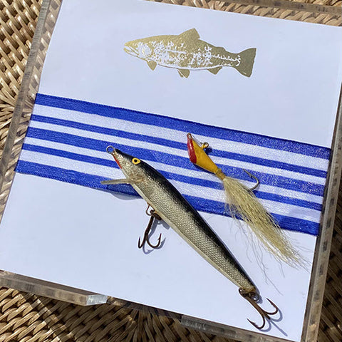 Gold Foil Fish Notepad - Paddie