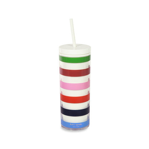 Acrylic Tumbler with Straw | Adventure Stripe