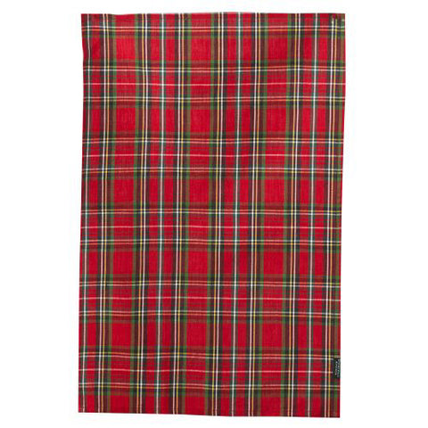 Holiday Red Plaid Tea Towel