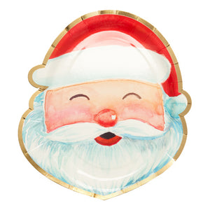 Santa Salad Plate Jolly Holiday/8pkg