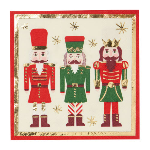 Cocktail Napkin Nutcracker Christmas/20pkg