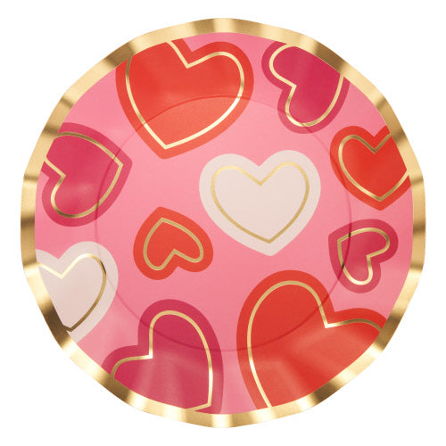 Wavy Dinner Plate Love Notes/8pkg