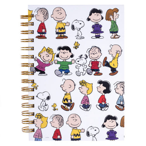 Peanuts Gang 6 x 8 Spiral Hard Cover Journal