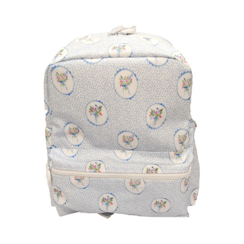 Mini Backpacker | Floral Medallion Blue