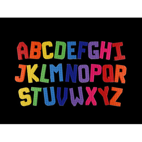 A-Z Brick Compatible Letters - Rainbow Colors